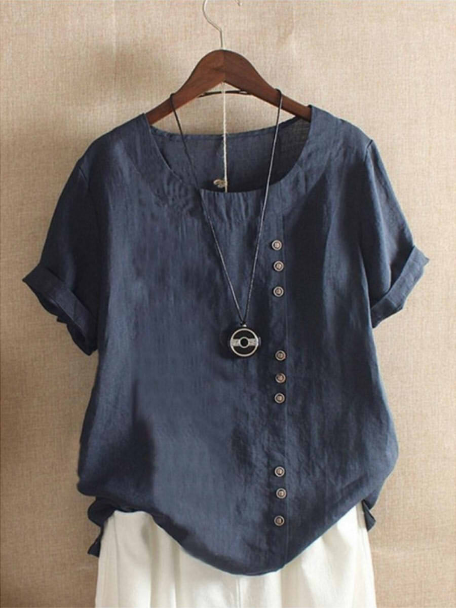 CLAIRE LYON | BLOUSE EN COTON À BOUTONS POUR FEMMES