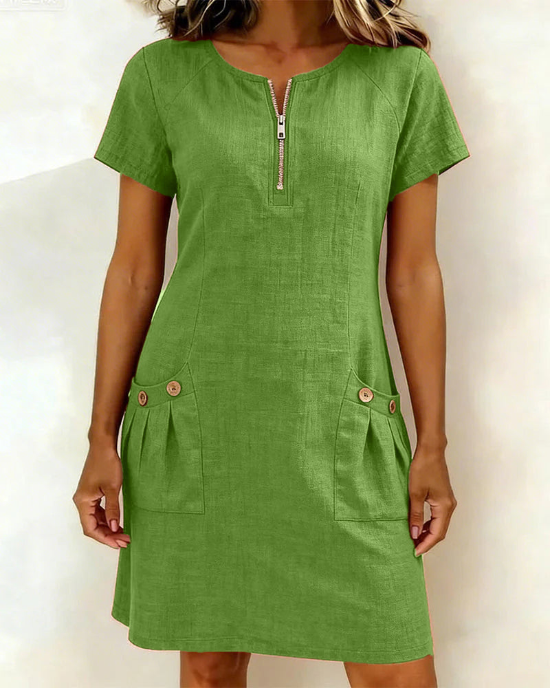 CLAIRE LYON | ROBE EN MELANGE DE LIN POUR FEMMES