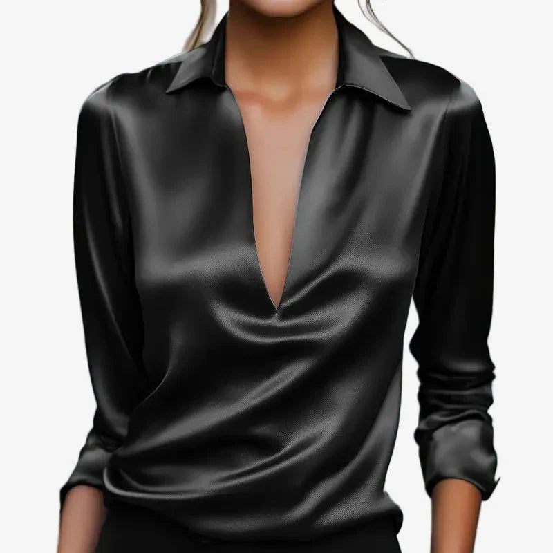 CLAIRE LYON | BLOUSE SATINÉE ÉLÉGANTE POUR FEMMES