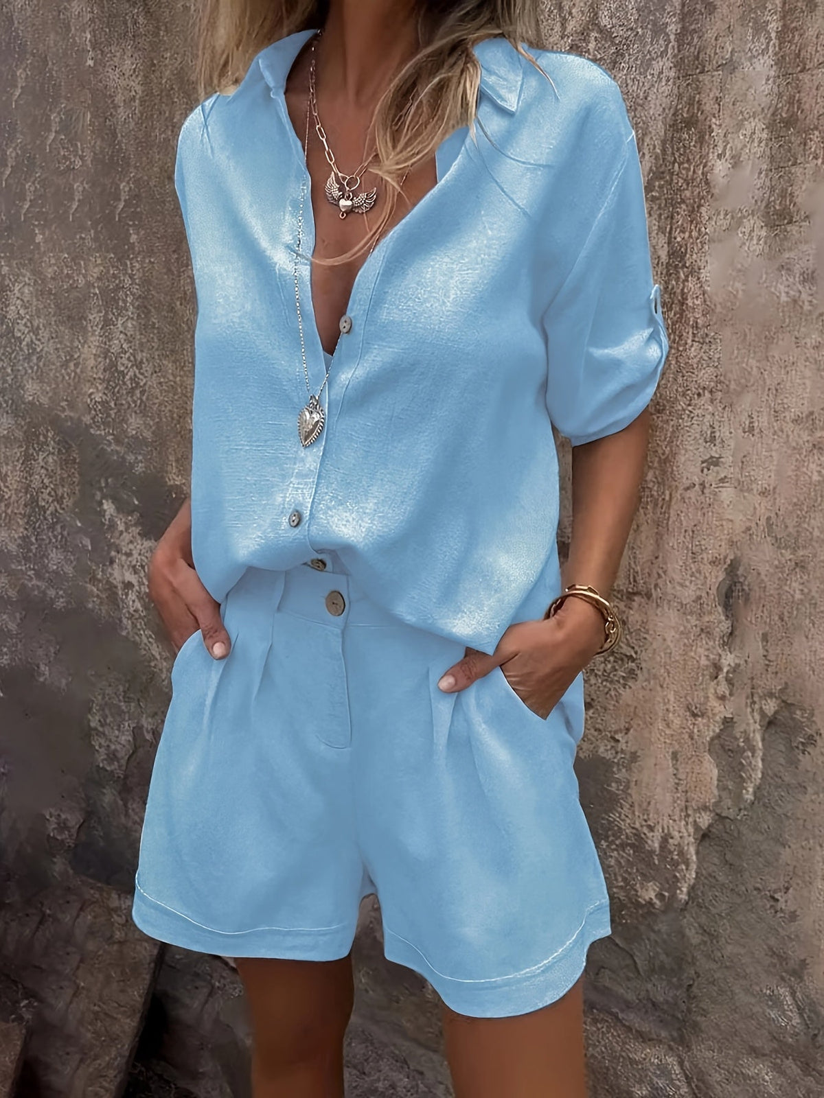 CLAIRE LYON | ENSEMBLE COURT EN LIN POUR FEMMES