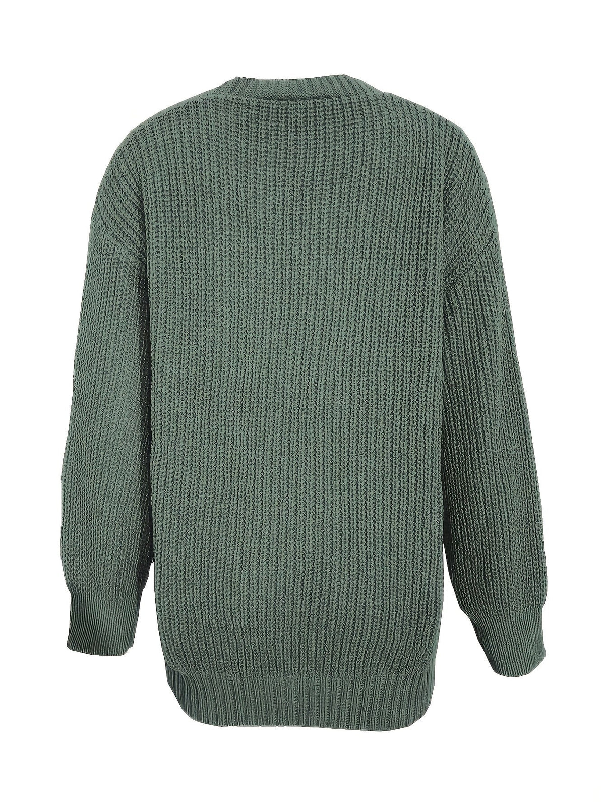 Karine - Cardigan Élégant Oversize Grosse Maille
