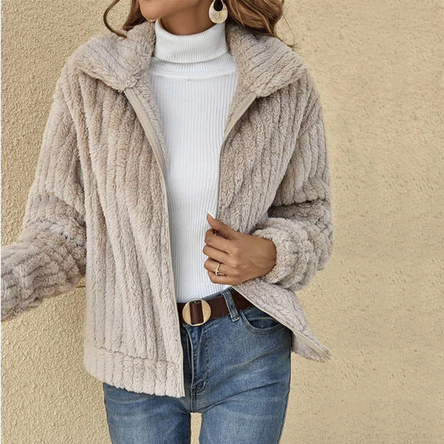 CLAIRE LYON | MANTEAU EN PELUCHE POUR FEMMES