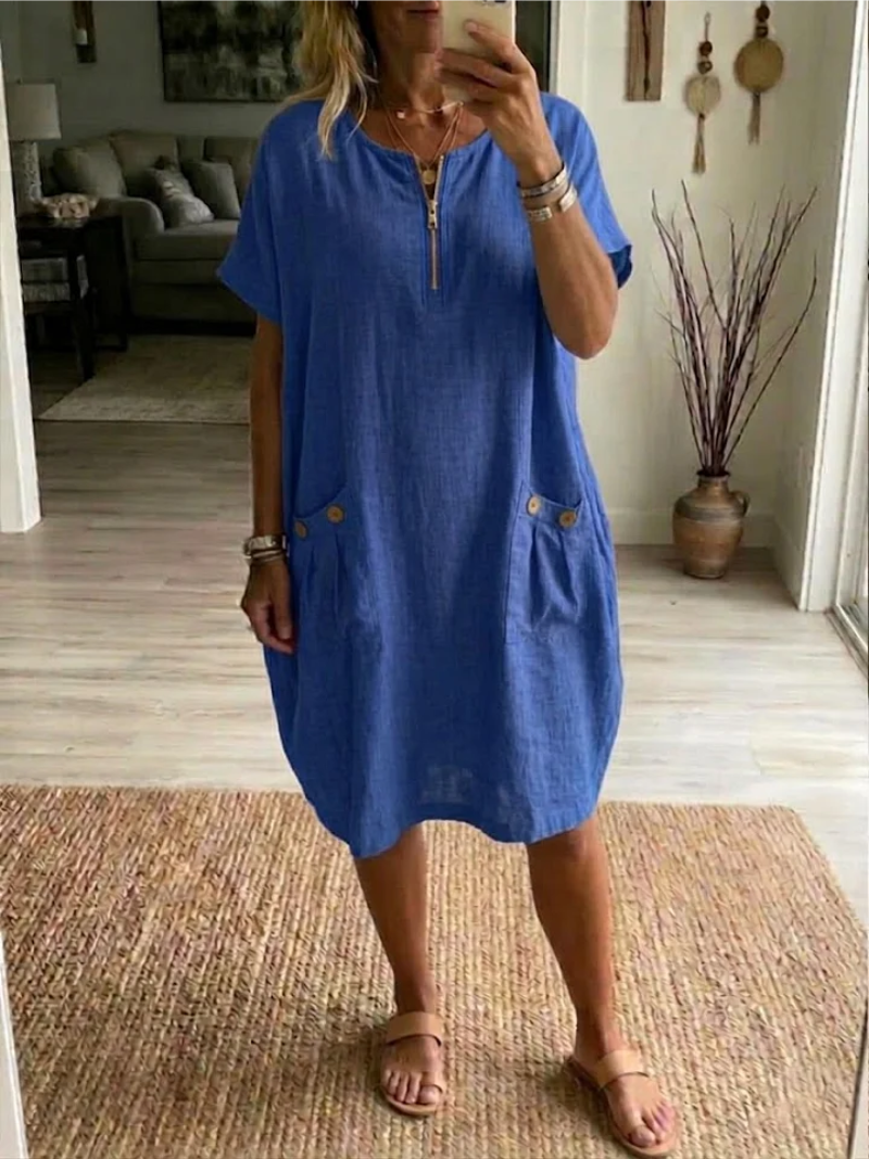 CLAIRE LYON | ROBE AVEC FERMETURE ÉCLAIR À L'AVANT POUR FEMMES