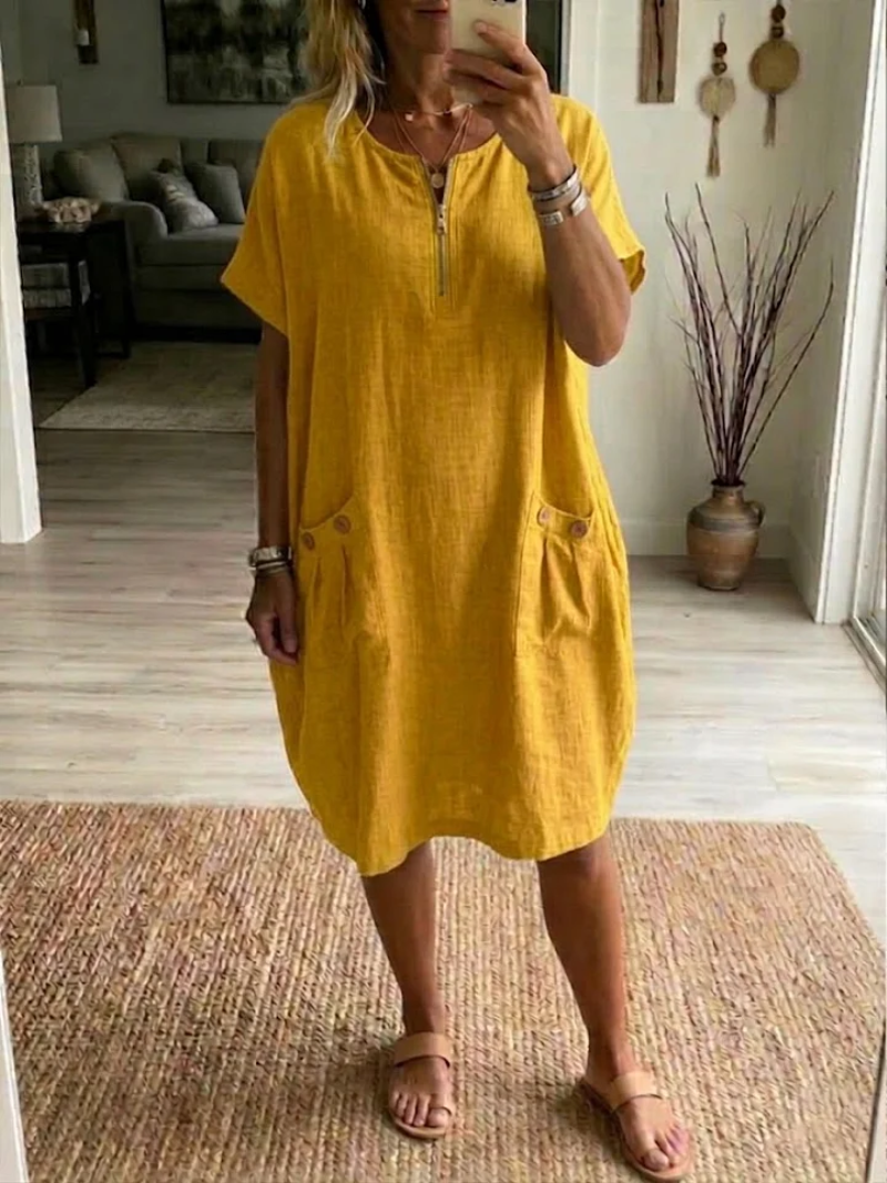 CLAIRE LYON | ROBE AVEC FERMETURE ÉCLAIR À L'AVANT POUR FEMMES