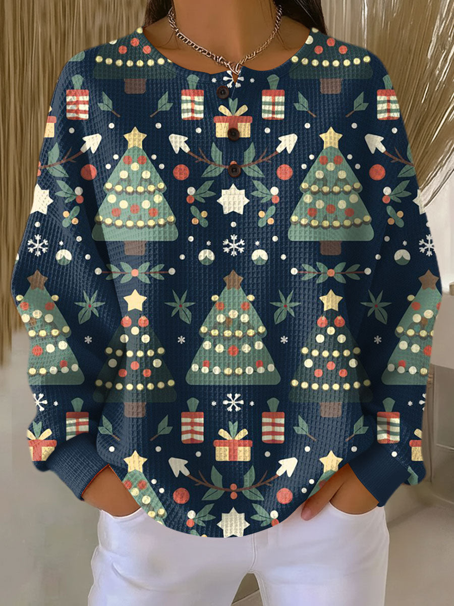 Pull Femme Chaud en Tricot Waffle | Confort & Douceur