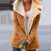 Veste d’hiver femme doublée fausse fourrure – Élégante et chaude