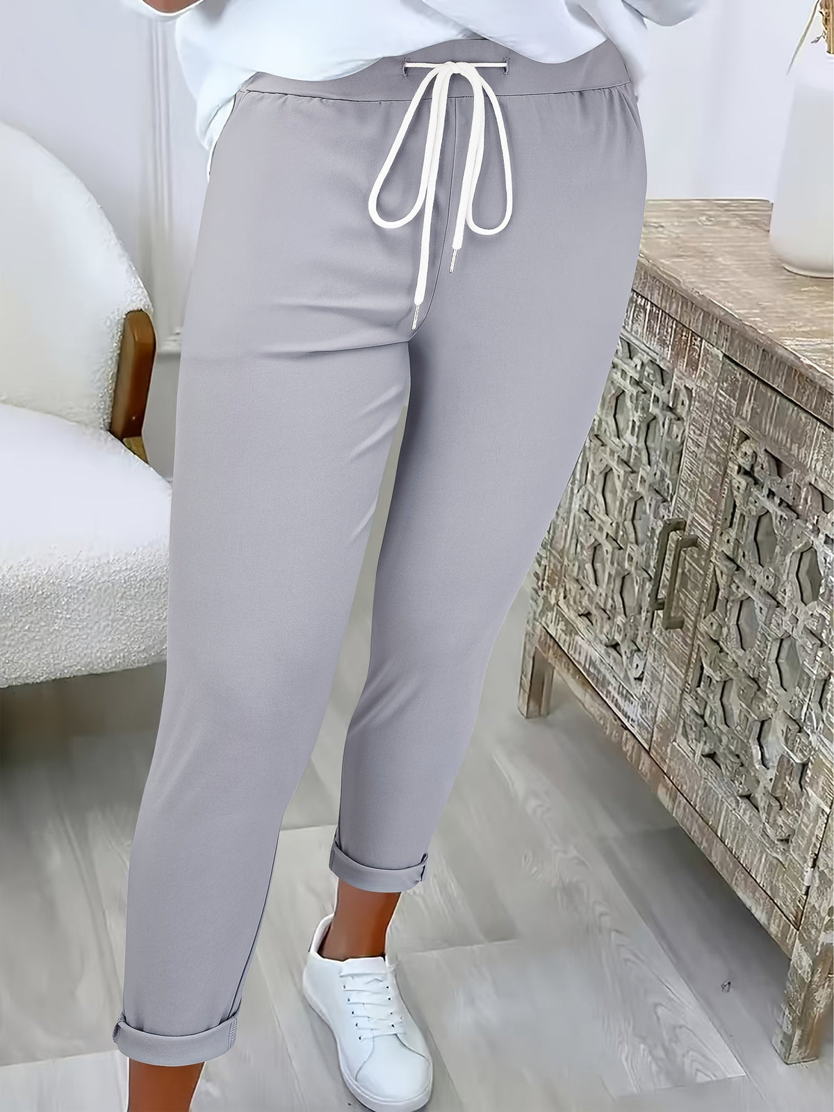 CLAIRE LYON | PANTALON SLIM À CORDON POUR FEMMES