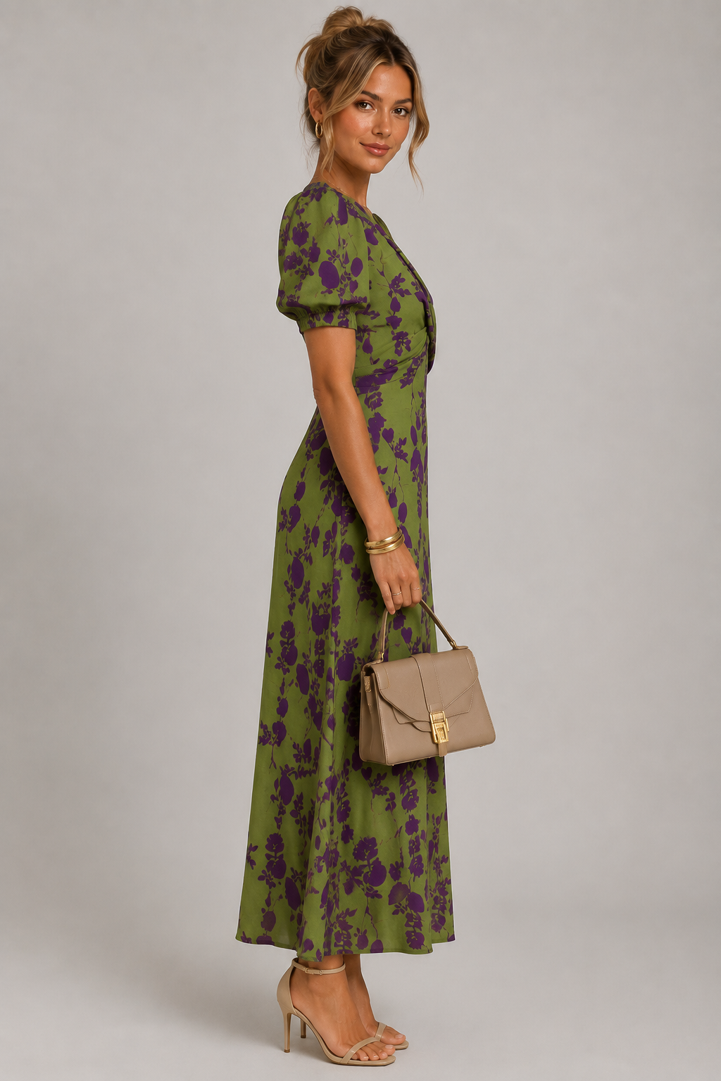 CLAIRE LYON | ROBE MIDI ENVELOPPE ÉLÉGANTE POUR FEMMES
