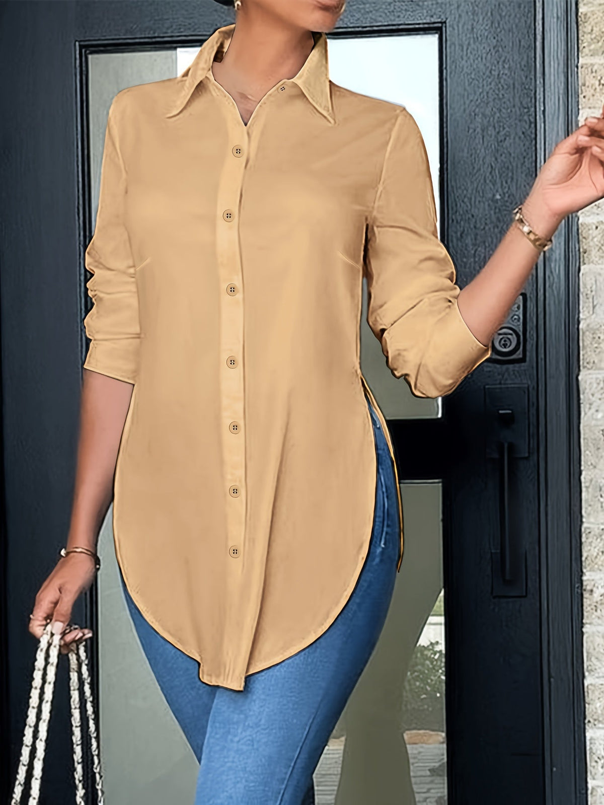 CLAIRE LYON | BLOUSE À BOUTONS CHIC ÉLÉGANTE POUR FEMMES