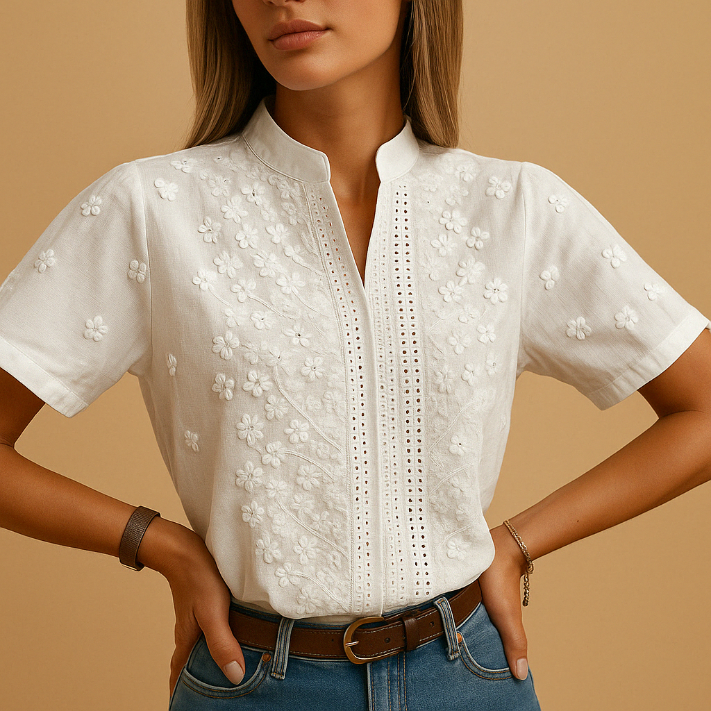 CLAIRE LYON | BLOUSE BRODÉE CHIC POUR FEMMES