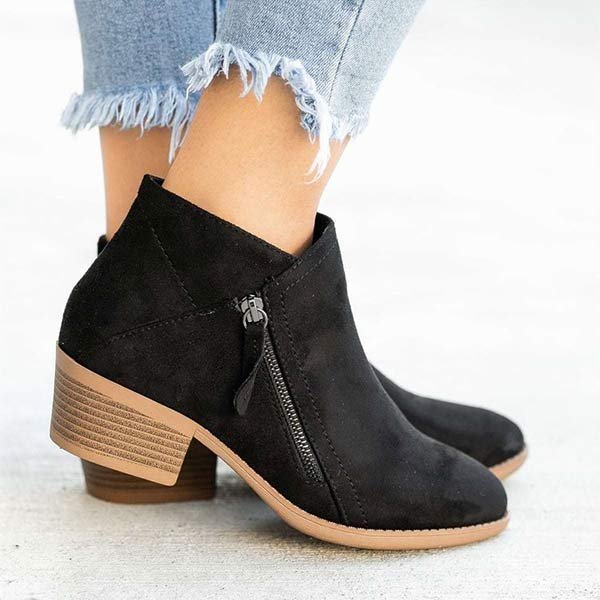 Gabrielle - Bottes Cuir Élégant Confortable Femme