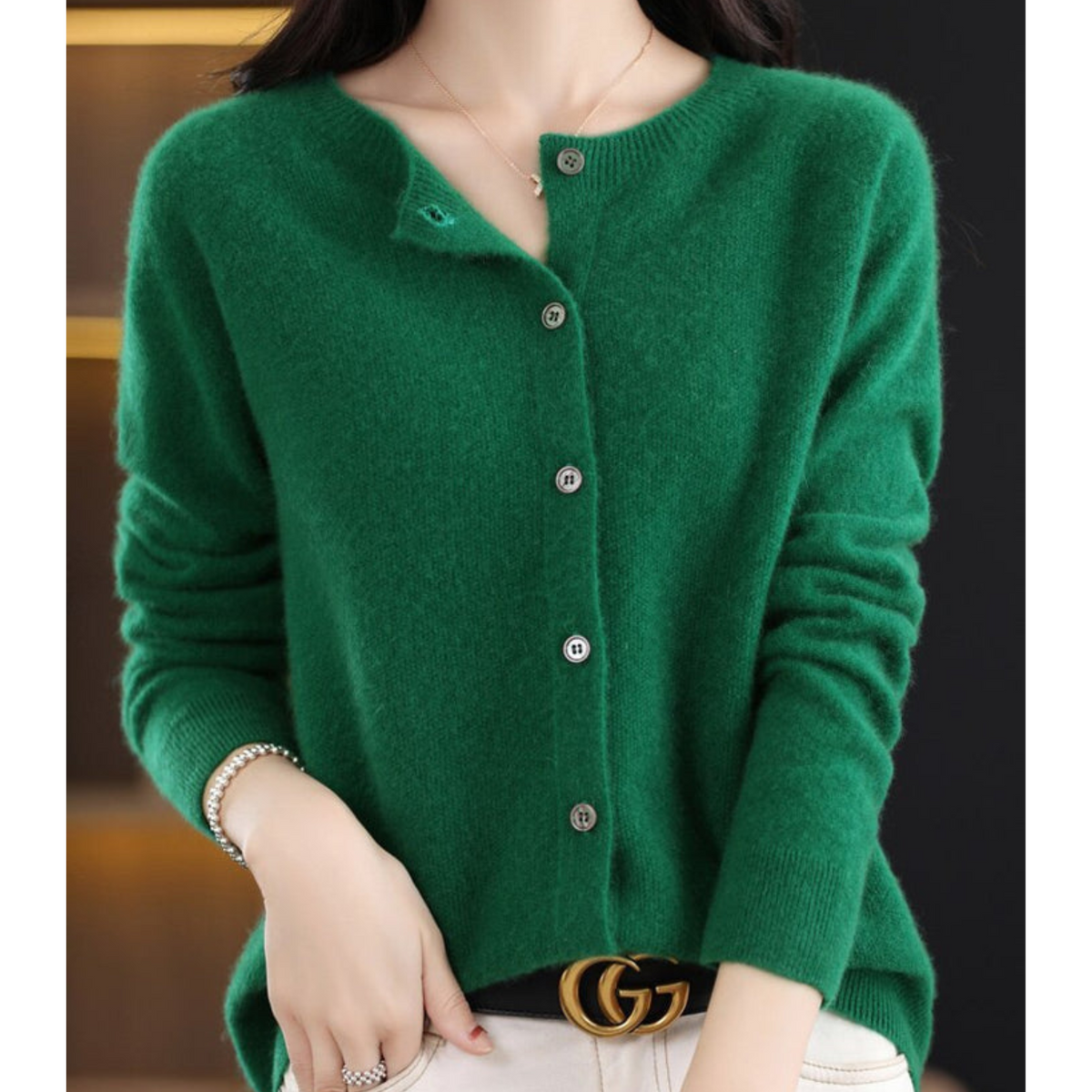 Adèle - Cardigan Élégant Maille Boutonné