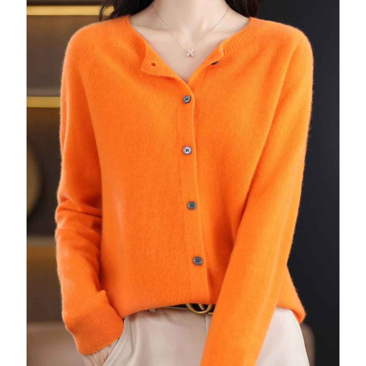 Adèle - Cardigan Élégant Maille Boutonné