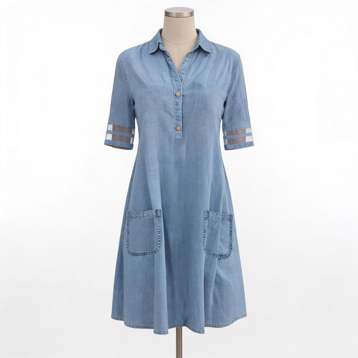 CLAIRE LYON | ROBE CHEMISIER EN DENIM CLASSIQUE POUR FEMMES