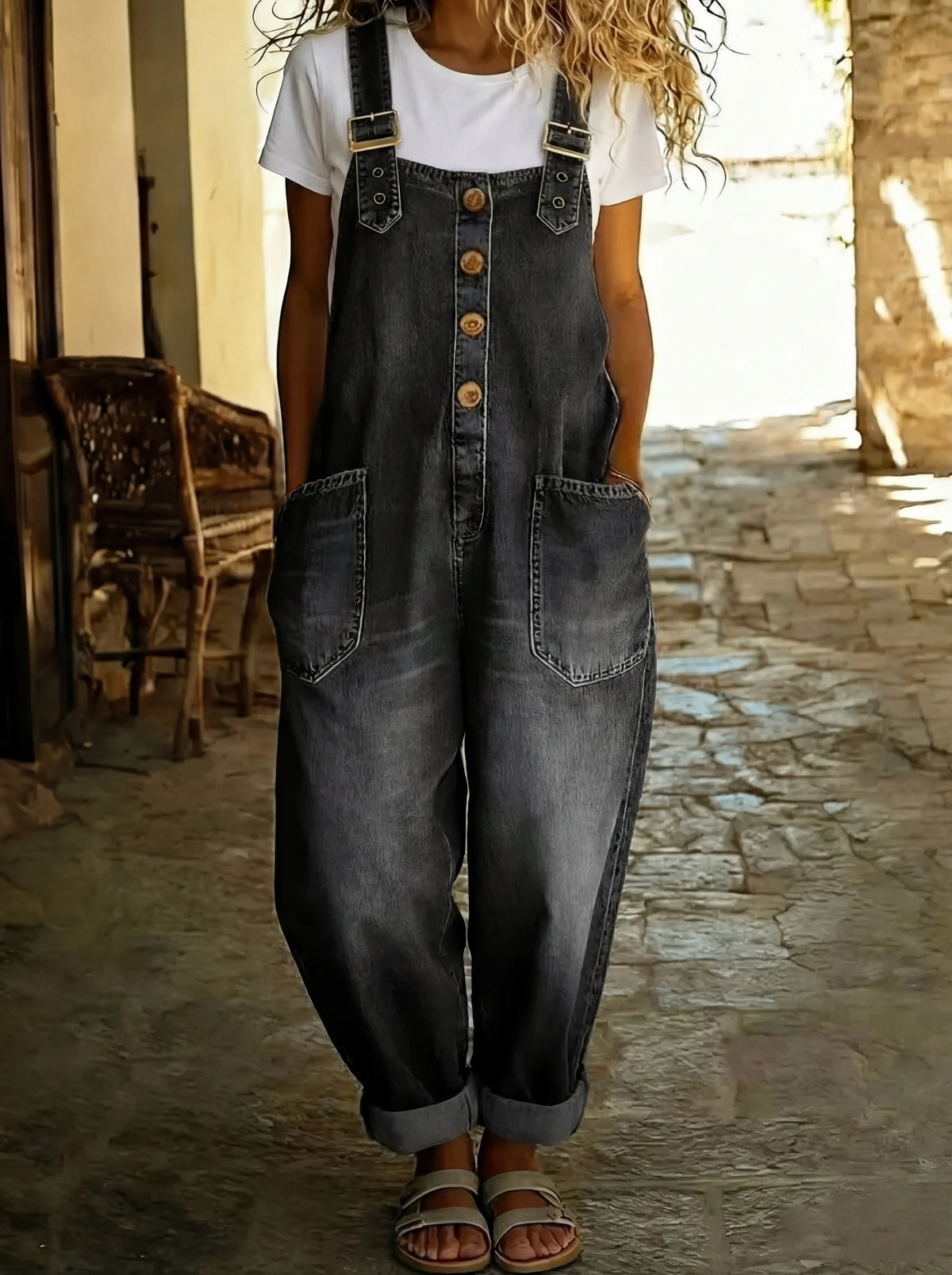 CLAIRE LYON | COMBINAISON EN DENIM POUR FEMME