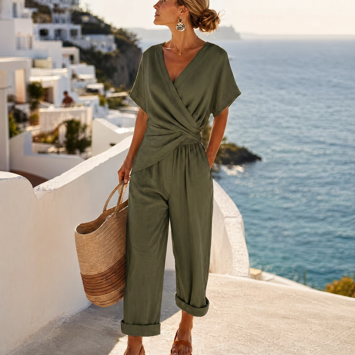 CLAIRE LYON | ENSEMBLE PANTALONS ENROULÉS POUR FEMMES