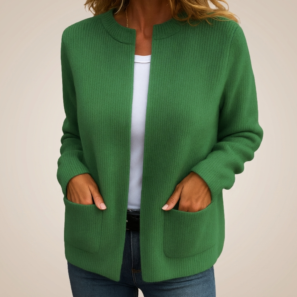 CLAIRE LYON | GILET EN TRICOT À FERMETURE ÉCLAIR POUR FEMMES