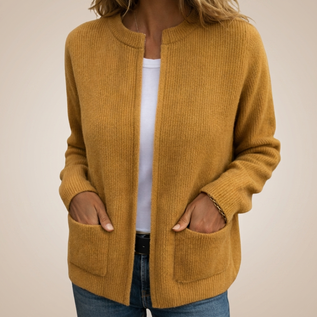 CLAIRE LYON | GILET EN TRICOT À FERMETURE ÉCLAIR POUR FEMMES
