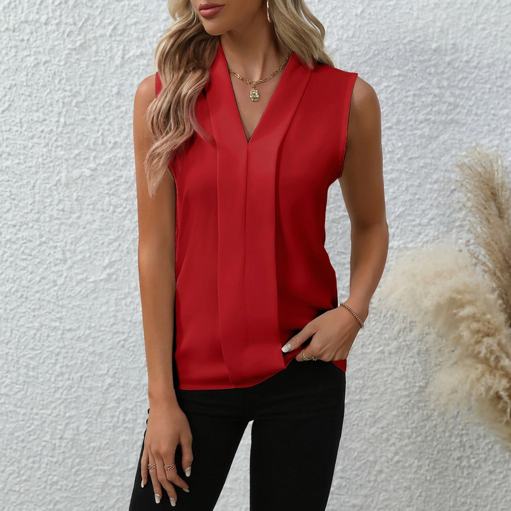 CLAIRE LYON | BLOUSE DÉCOLLETÉ EN V DÉTENDUE POUR FEMMES