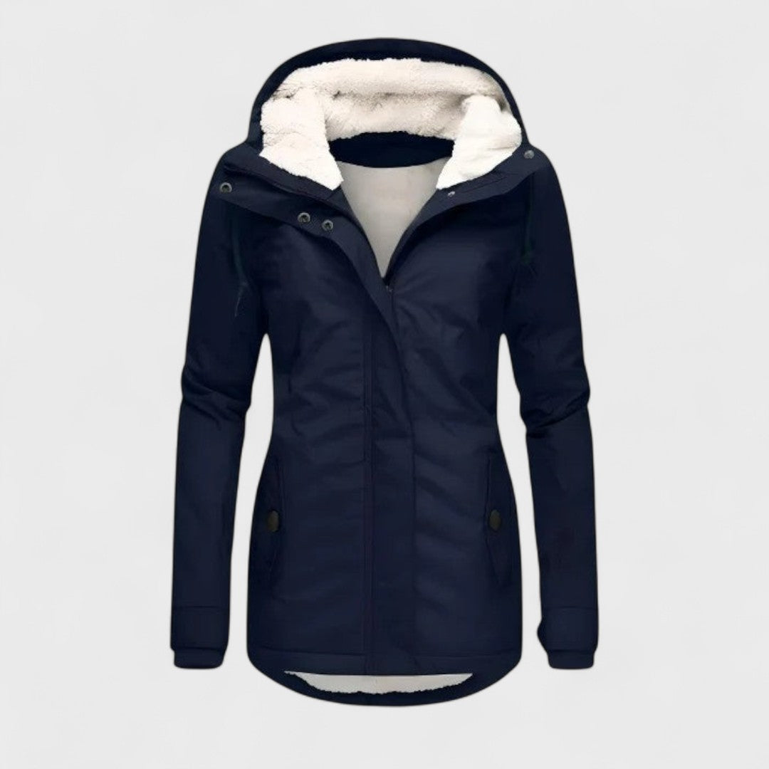Veste imperméable femme à capuche – Chaude et résistante