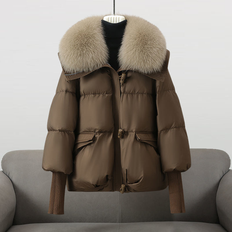 Aurora | Veste Glam en Plume Réelle