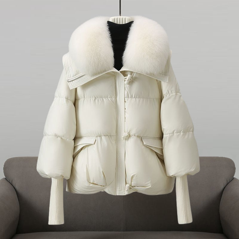 Aurora | Veste Glam en Plume Réelle