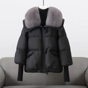 Aurora | Veste Glam en Plume Réelle