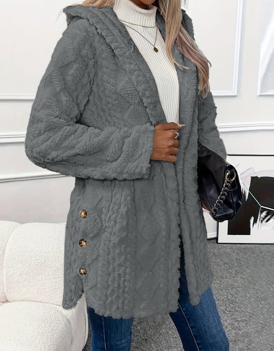 Chateau Elise   | Cardigan à Capuche en Peluche