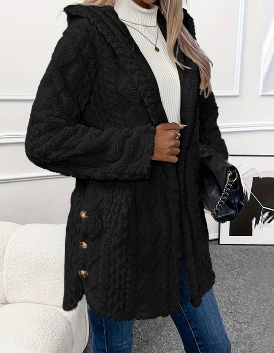 Chateau Elise   | Cardigan à Capuche en Peluche
