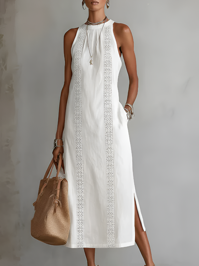CLAIRE LYON | ROBE MIDI SANS MANCHES CHIC POUR FEMMES