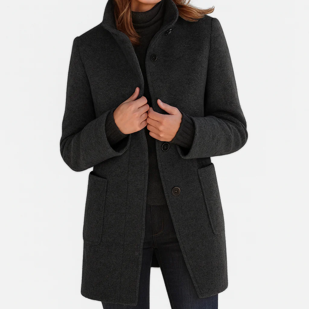 CLAIRE LYON | MANTEAU CINTRÉ À BOUTONS POUR FEMMES