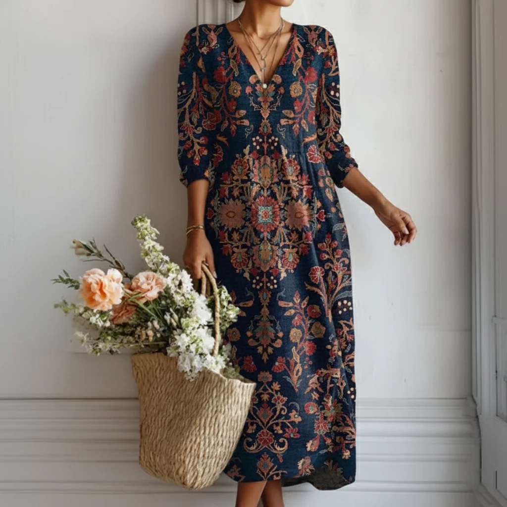 CLAIRE LYON | ROBE IMPRIMÉE BOHO POUR FEMME