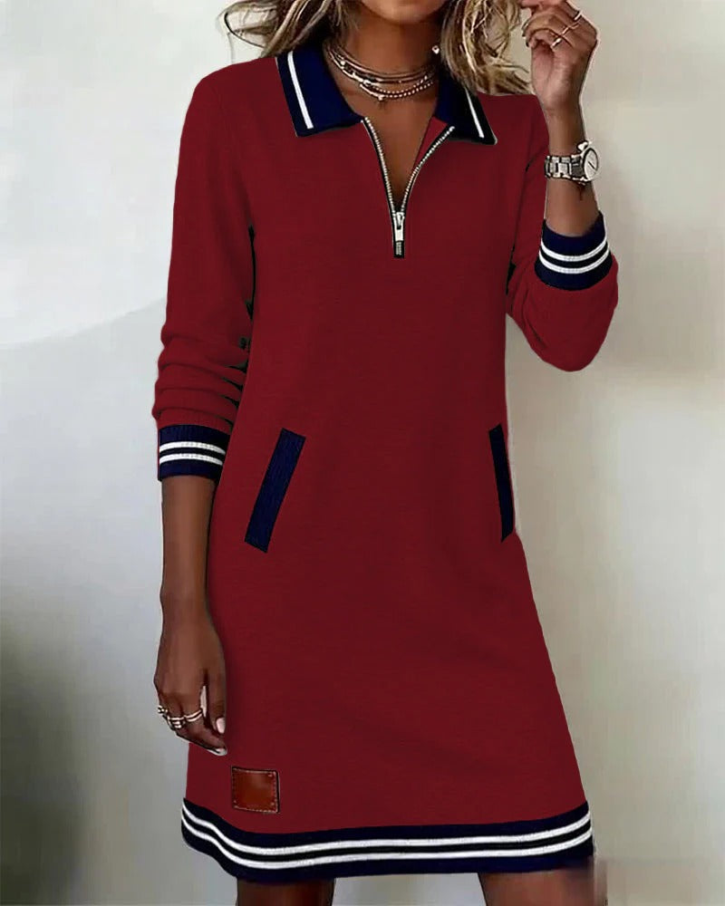 CLAIRE LYON | ROBE EN COTON CHIC À MANCHES LONGUES POUR FEMMES
