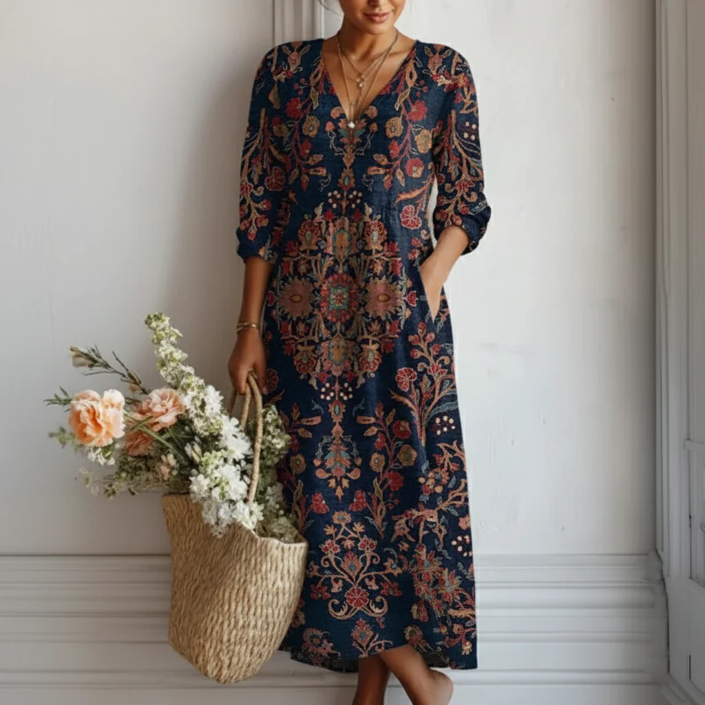 CLAIRE LYON | ROBE IMPRIMÉE BOHO POUR FEMME