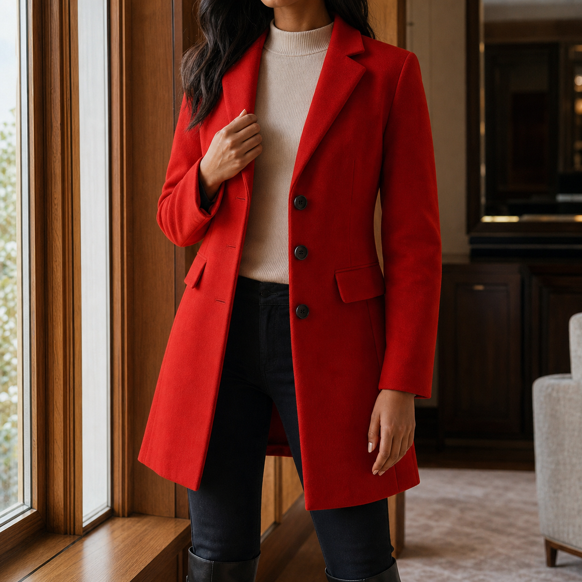 CLAIRE LYON | MANTEAU MI-LONG AJUSTÉ POUR FEMMES