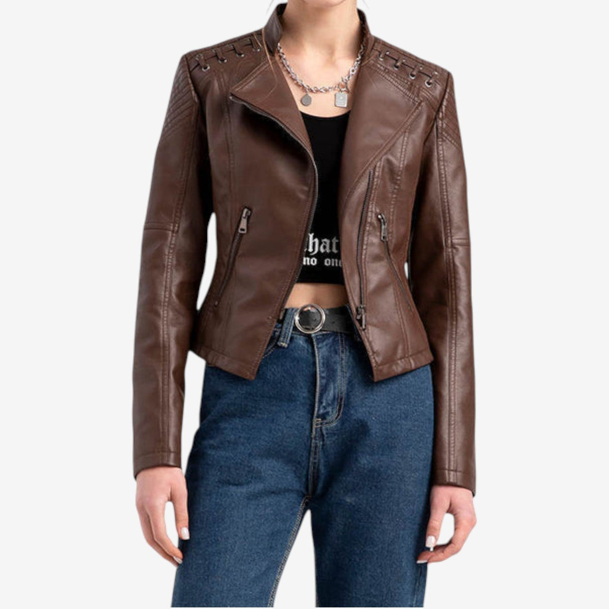 Fleur Veste de Moto Courte