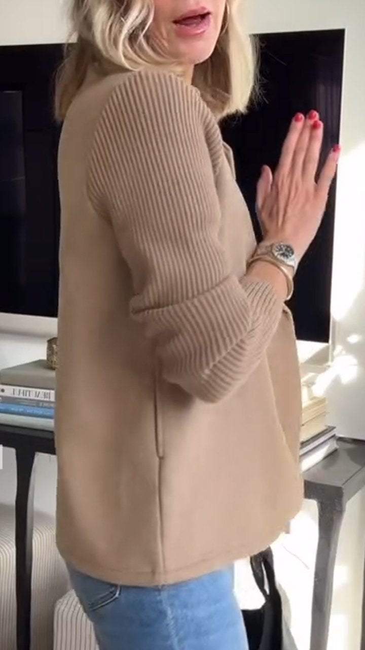 Lenora - Blazer Chic en Tricot à Manches