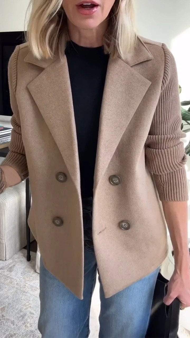Lenora - Blazer Chic en Tricot à Manches