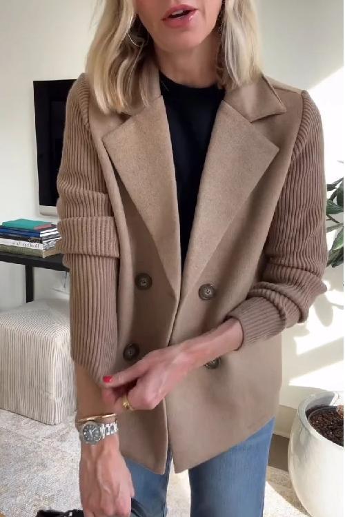Lenora - Blazer Chic en Tricot à Manches