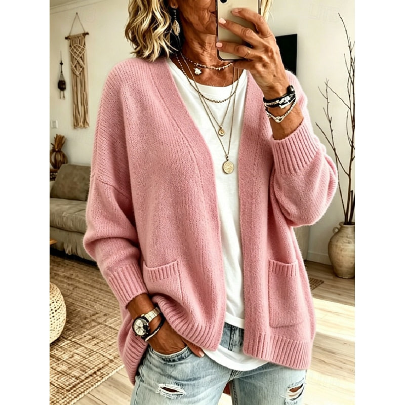 Sylvie - Cardigan Élégant Long Ouvert