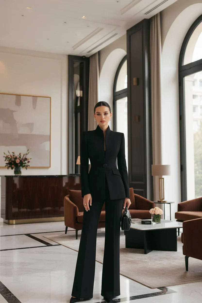 CLAIRE LYON | ENSEMBLE DE COSTUME FORMEL CHIC EN DEUX PIÈCES POUR FEMMES