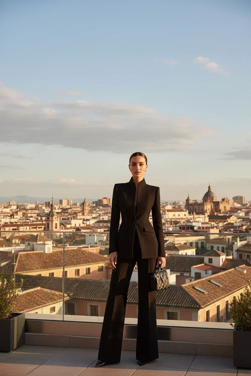 CLAIRE LYON | ENSEMBLE DE COSTUME FORMEL CHIC EN DEUX PIÈCES POUR FEMMES