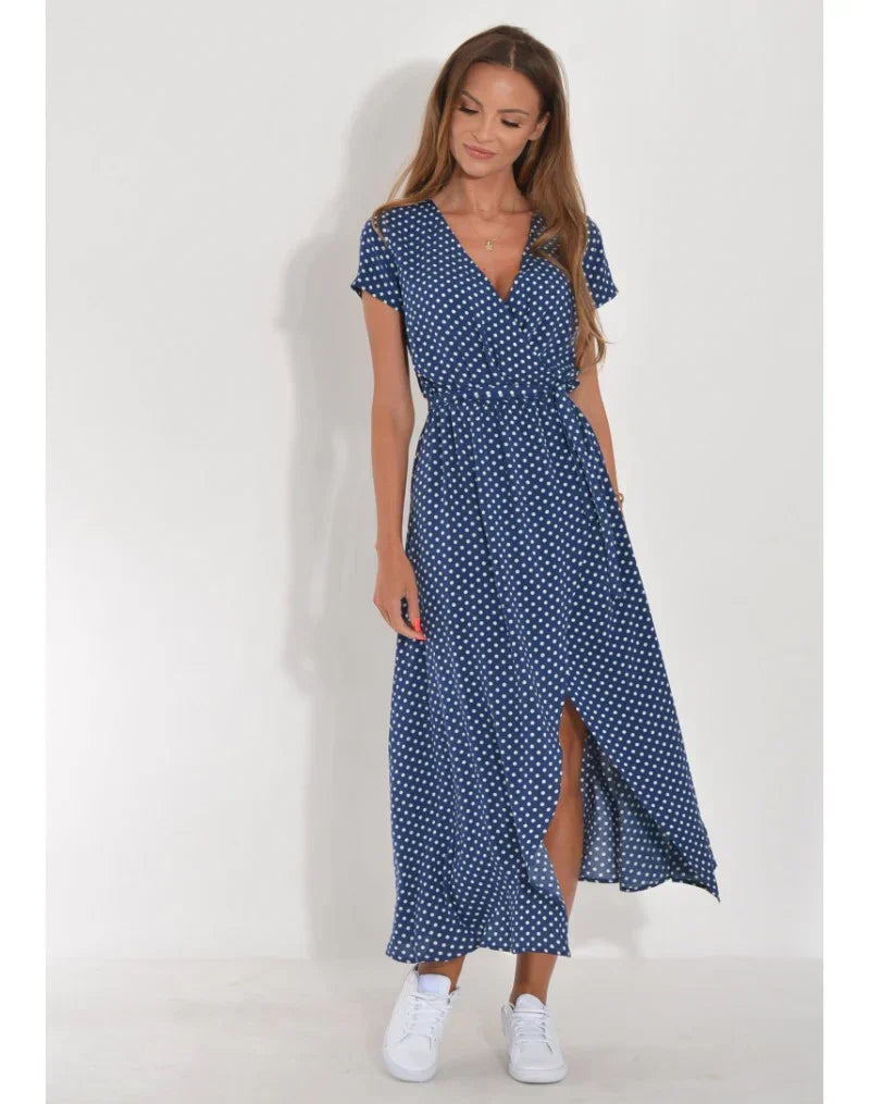 CLAIRE LYON | ROBE ÉLÉGANTE À COL EN V POUR FEMME