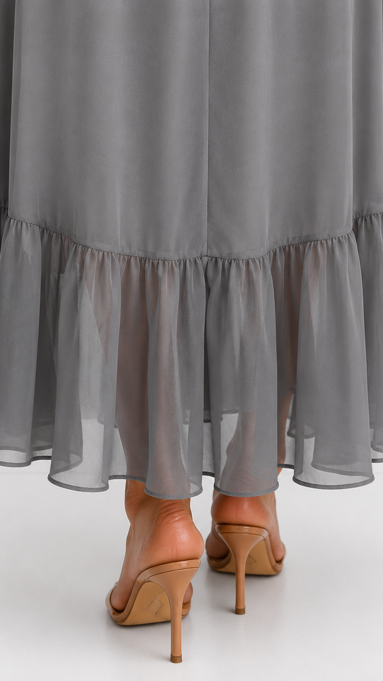 CLAIRE LYON | ROBE EN CHIFFON À ENVELOPPER POUR FEMMES