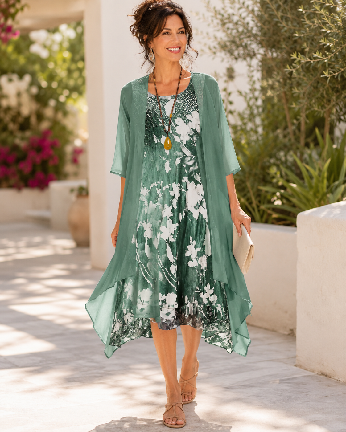 CLAIRE LYON | ROBE FLUIDE À DEUX ÉPAISSEURS POUR FEMME