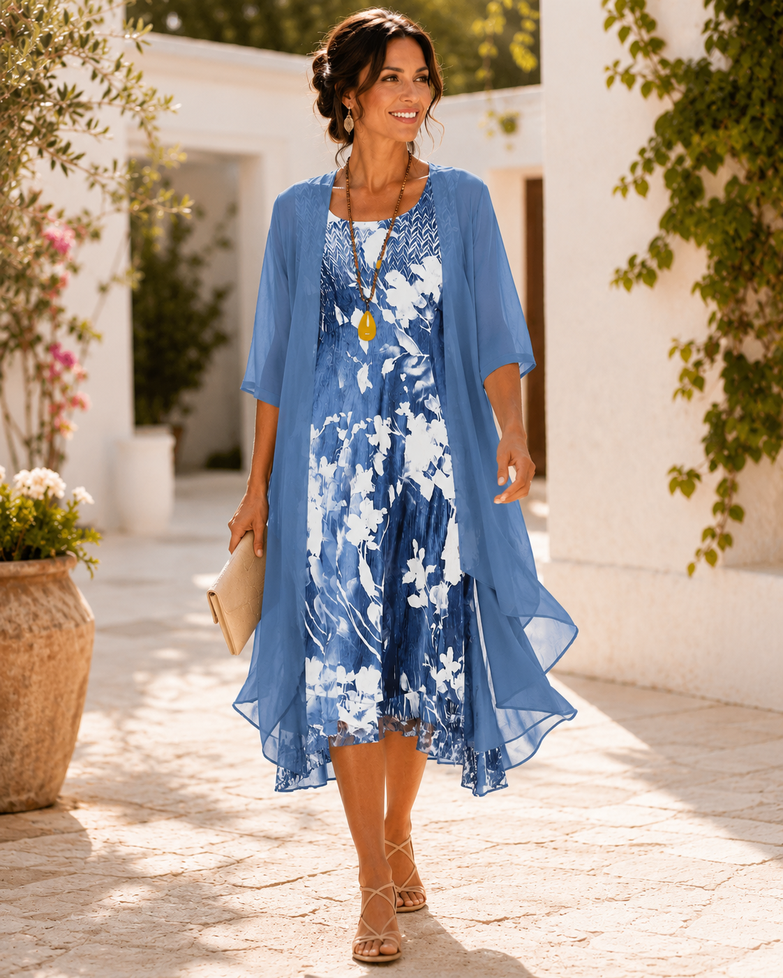 CLAIRE LYON | ROBE FLUIDE À DEUX ÉPAISSEURS POUR FEMME