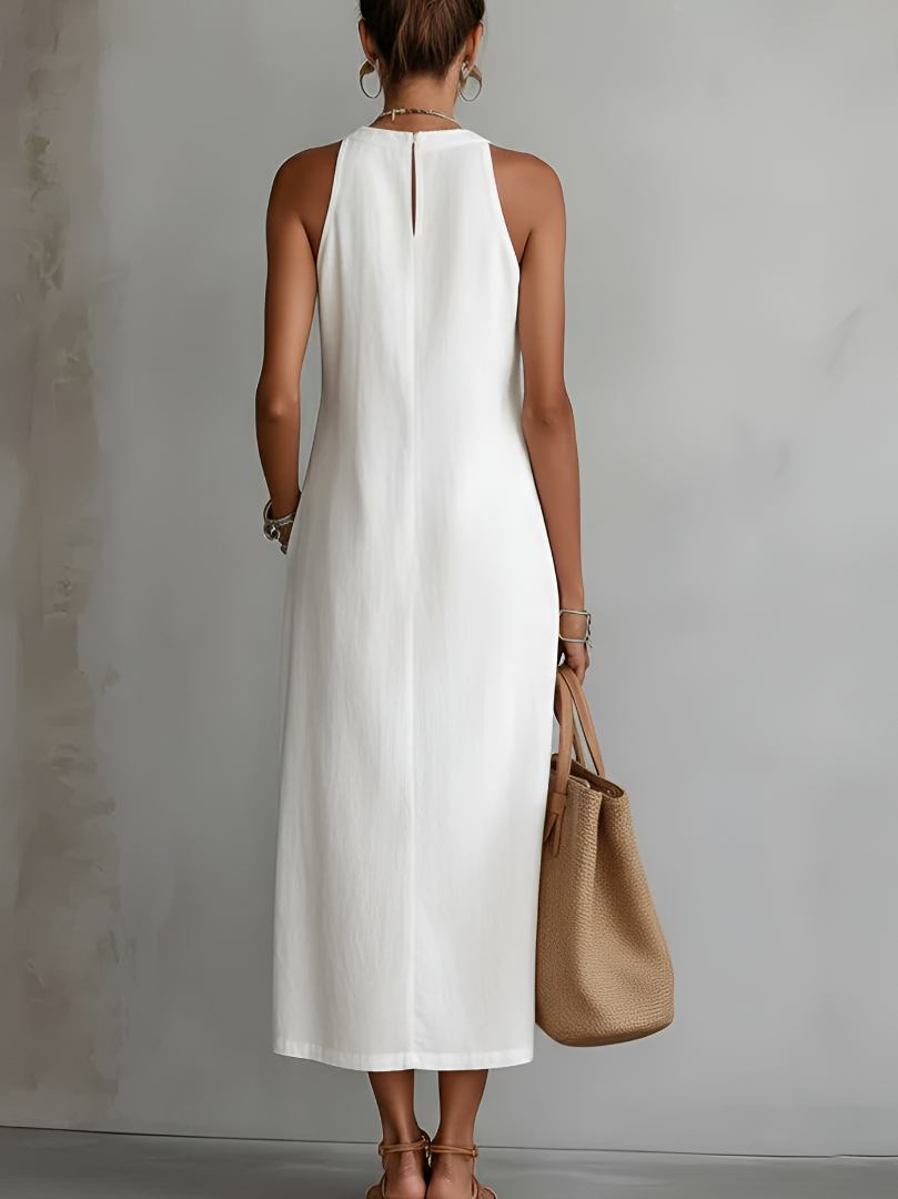 CLAIRE LYON | ROBE MIDI SANS MANCHES CHIC POUR FEMMES