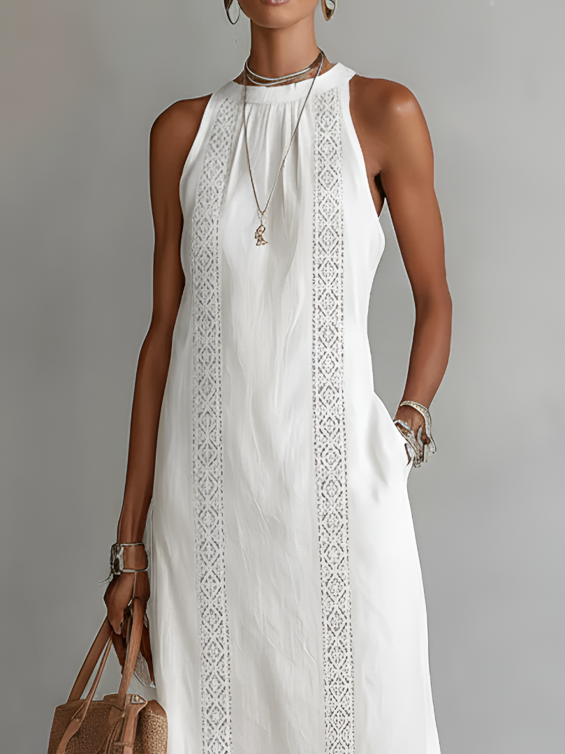 CLAIRE LYON | ROBE MIDI SANS MANCHES CHIC POUR FEMMES
