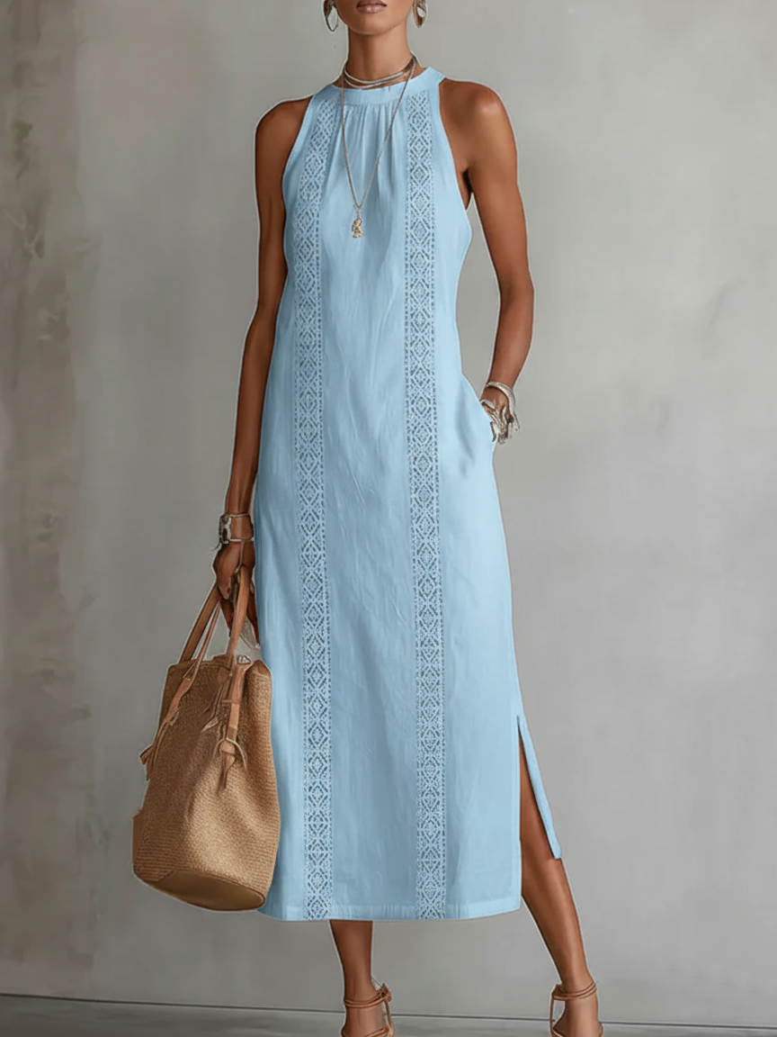 CLAIRE LYON | ROBE MIDI SANS MANCHES CHIC POUR FEMMES