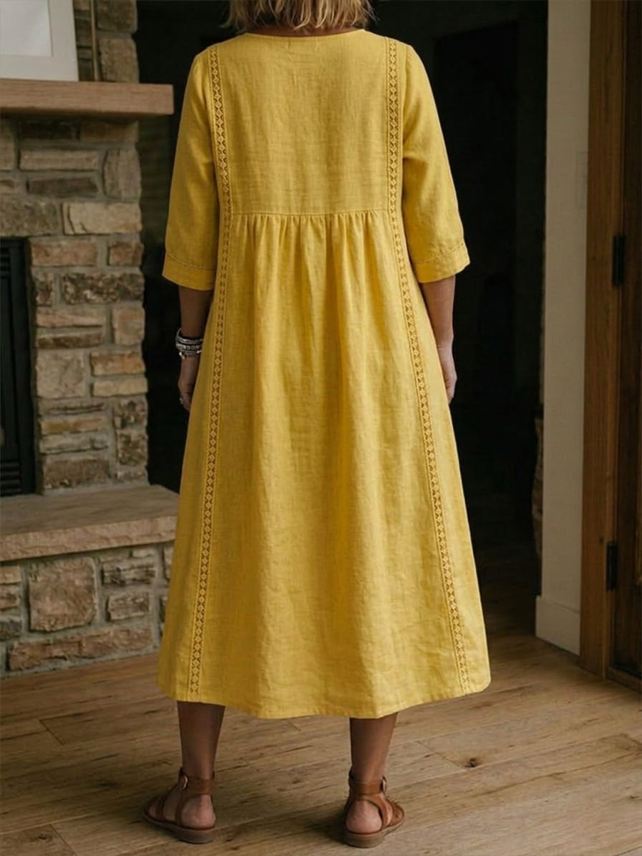 CLAIRE LYON | ROBE MIDI EN DENTELLE CHIC POUR FEMMES